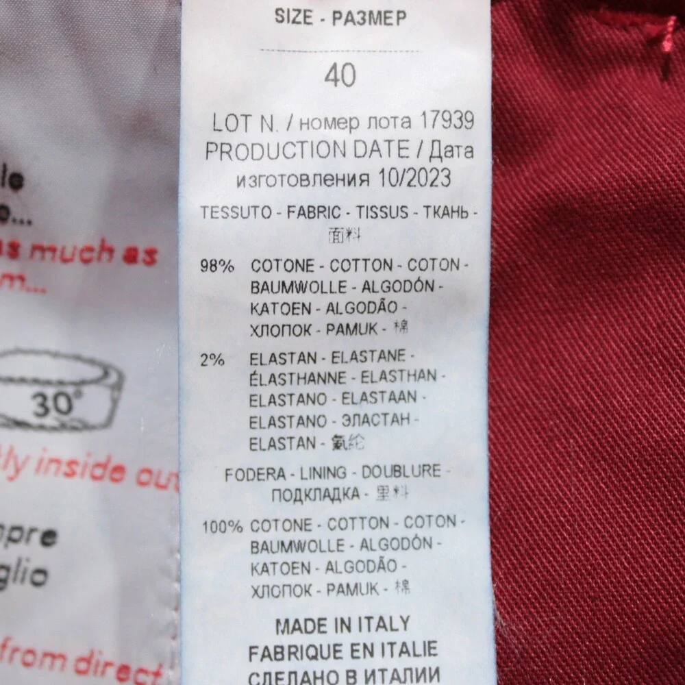 Kiton NWT Jeans Size 40 US Slim In Solid Dark Blue Cotton Blend Denim